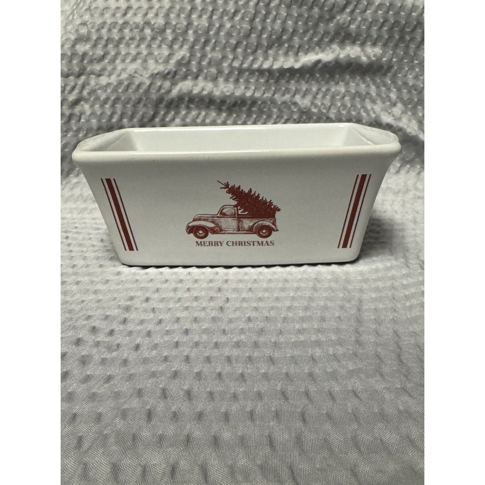 Global Design 5"x3" Merry Christmas Mini Loaf Pan‎ Truck with Christmas Tree